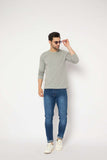 Neva Round Neck Solid Men tshirt Full sleeves Chest Logo