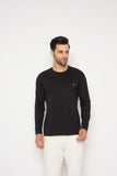 Neva Round Neck Solid Men tshirt Full sleeves Chest Logo