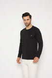 Neva Round Neck Solid Men tshirt Full sleeves Chest Logo