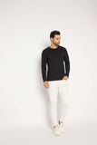 Neva Round Neck Solid Men tshirt Full sleeves Chest Logo