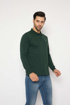 Neva Polo Neck Solid Men tshirt Full sleeves chest pocket