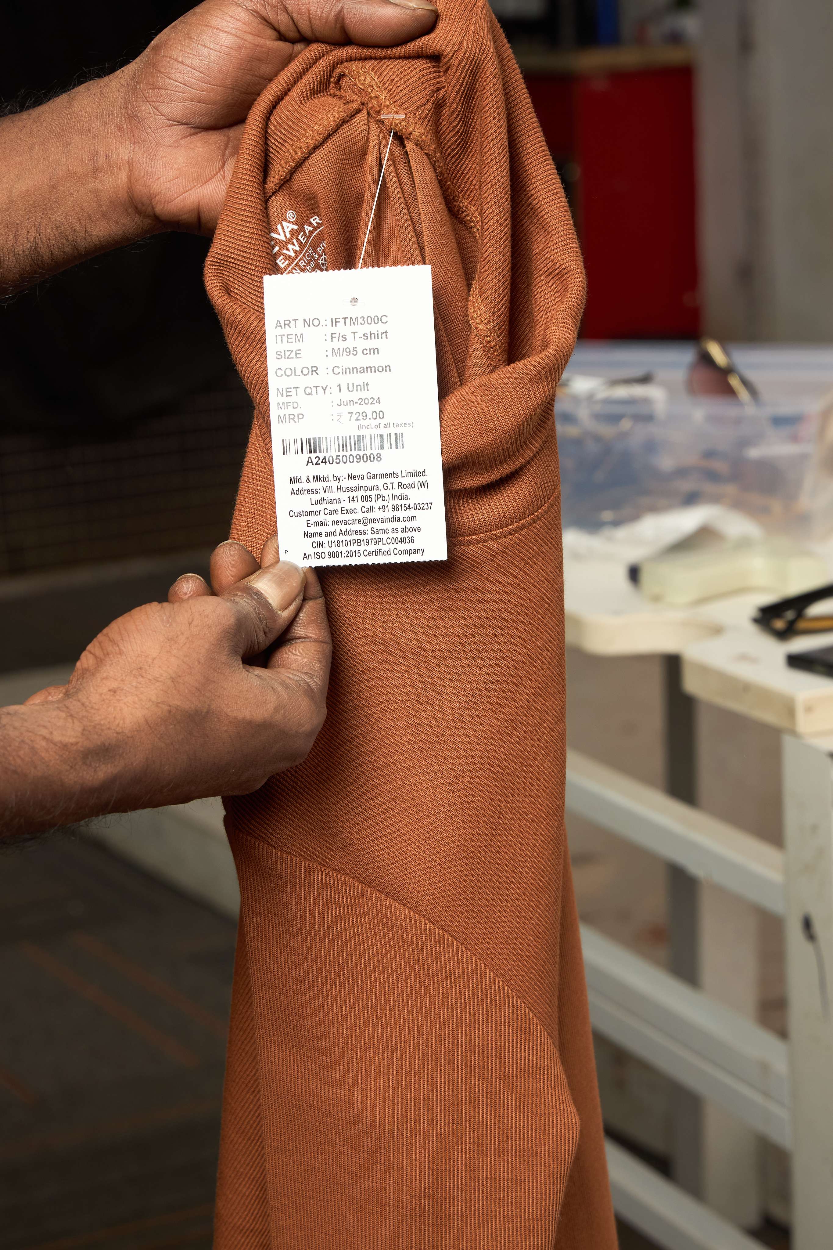 Neva High Neck Solid Men tshirt Full sleeves