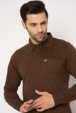 Neva Polo Neck Solid Men tshirt Full sleeves chest pocket
