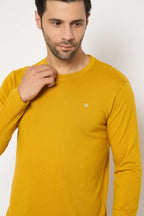 Neva Round Neck Solid Men tshirt Full sleeves Chest Logo