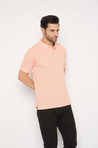 Neva Polo Neck dotted pattern Men tshirt Half sleeves chest pocket