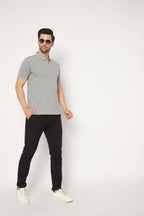 Neva Polo Neck dotted pattern Men tshirt Half sleeves chest pocket
