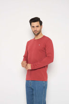 Neva Round Neck Solid Men tshirt Full sleeves Chest Logo
