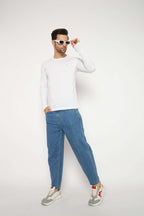 Neva Round Neck Solid Men tshirt Full sleeves Chest Logo