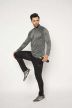 Neva High Neck Solid Men tshirt Full sleeves