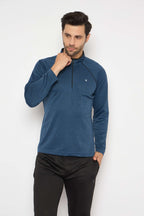 Neva High Neck Solid Men tshirt Full sleeves