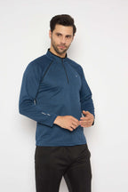 Neva High Neck Solid Men tshirt Full sleeves