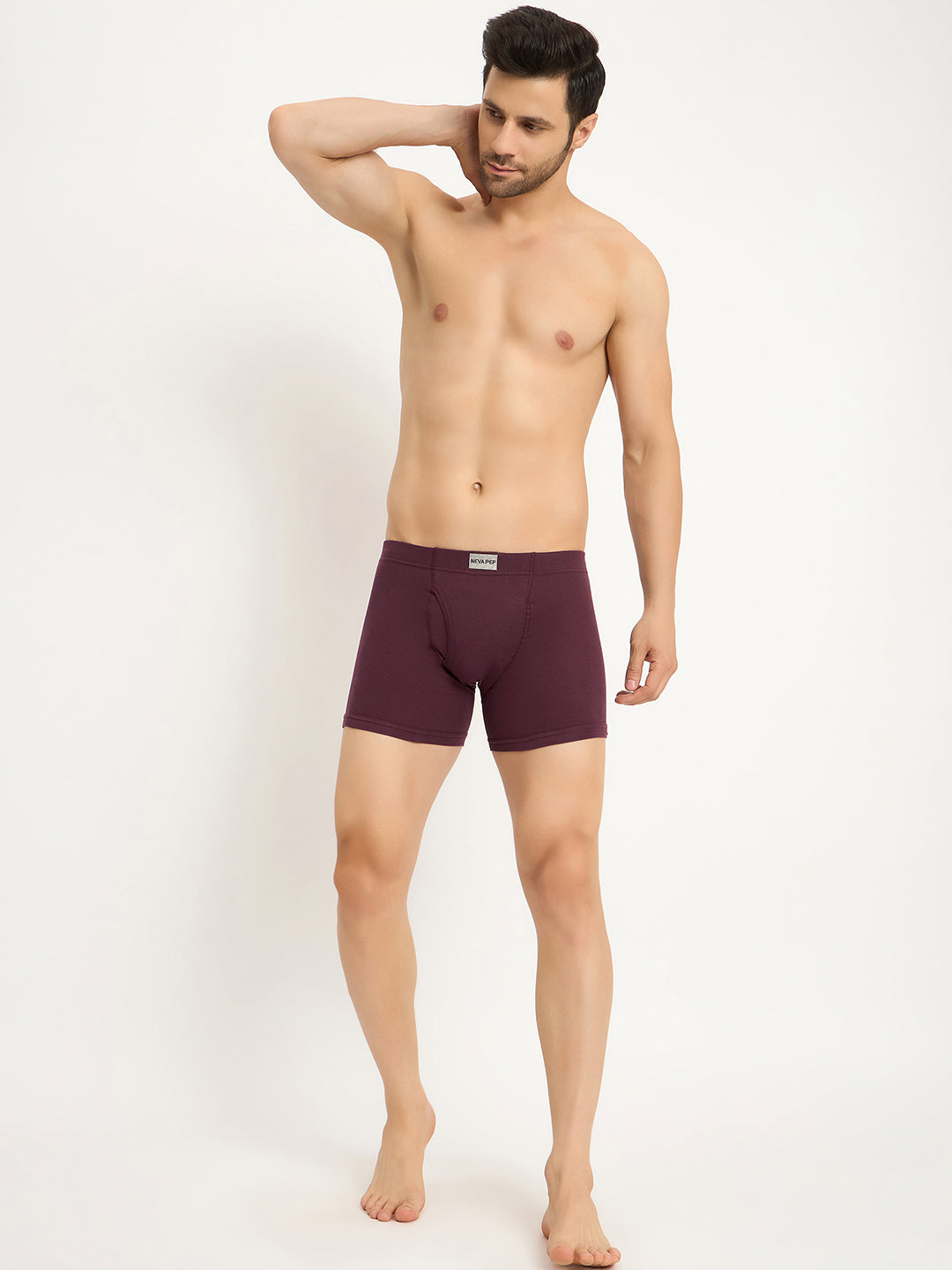 Rib Knit Trunk  NEVA Pack Of 3 Trunk PEP08-BUR