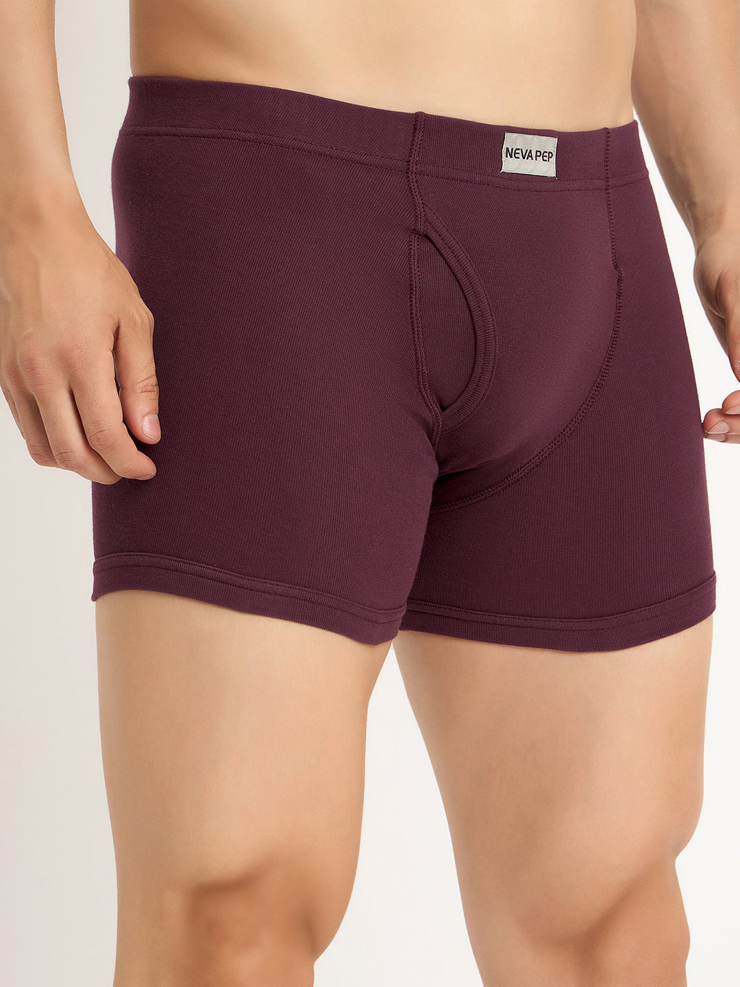 Rib Knit Trunk  NEVA Pack Of 3 Trunk PEP08-BUR