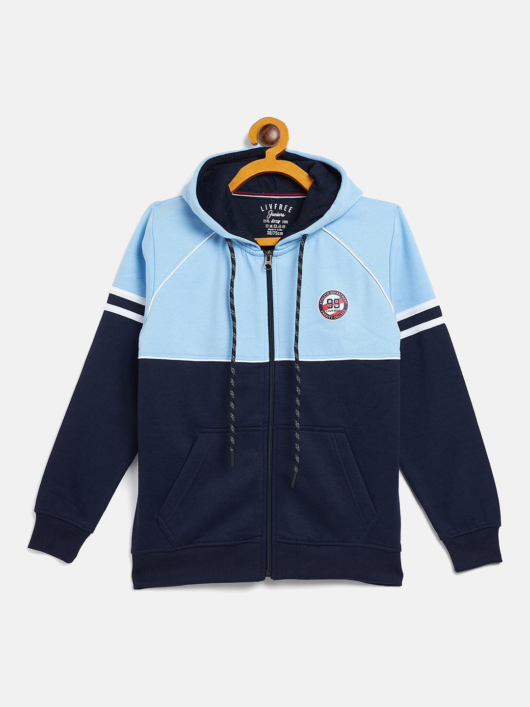 LIVFREE KID BOY'S FULL ZIPPER HOODIE SWEATSHIRT