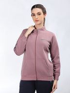 Neva Women T-Neck Full Sleeves Sweatshirt Typography on Front and Back pattern