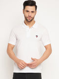 Neva Men Polo Neck Half Sleeves T-shirt Solid pattern