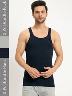 Neva MAXX Men pack of 2 Sleeveless colored Vests round neck