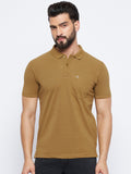 Neva Men Polo Neck Half Sleeves T-shirt Solid Pattern Chest Pocket