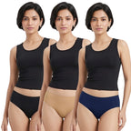 Seamless Mid-waist panties (Pack of 3)