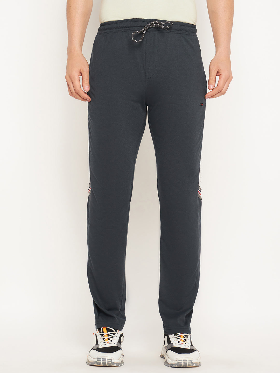 Neva Men Trackpants Elasticated Drawstring waistband Regular Fit contrast Side panel