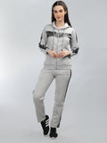 Neva Women Hoody Neck Full Sleeves Tracksuit Typography pattern