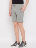 Livfree Men's Bermuda in Wave Pattern Both Side Zipper Pockets - Grey Mix