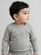 Neva Kids Unisex (Boys and Girls) 3 Uppers Set Esancia Thermal- Milange Grey
