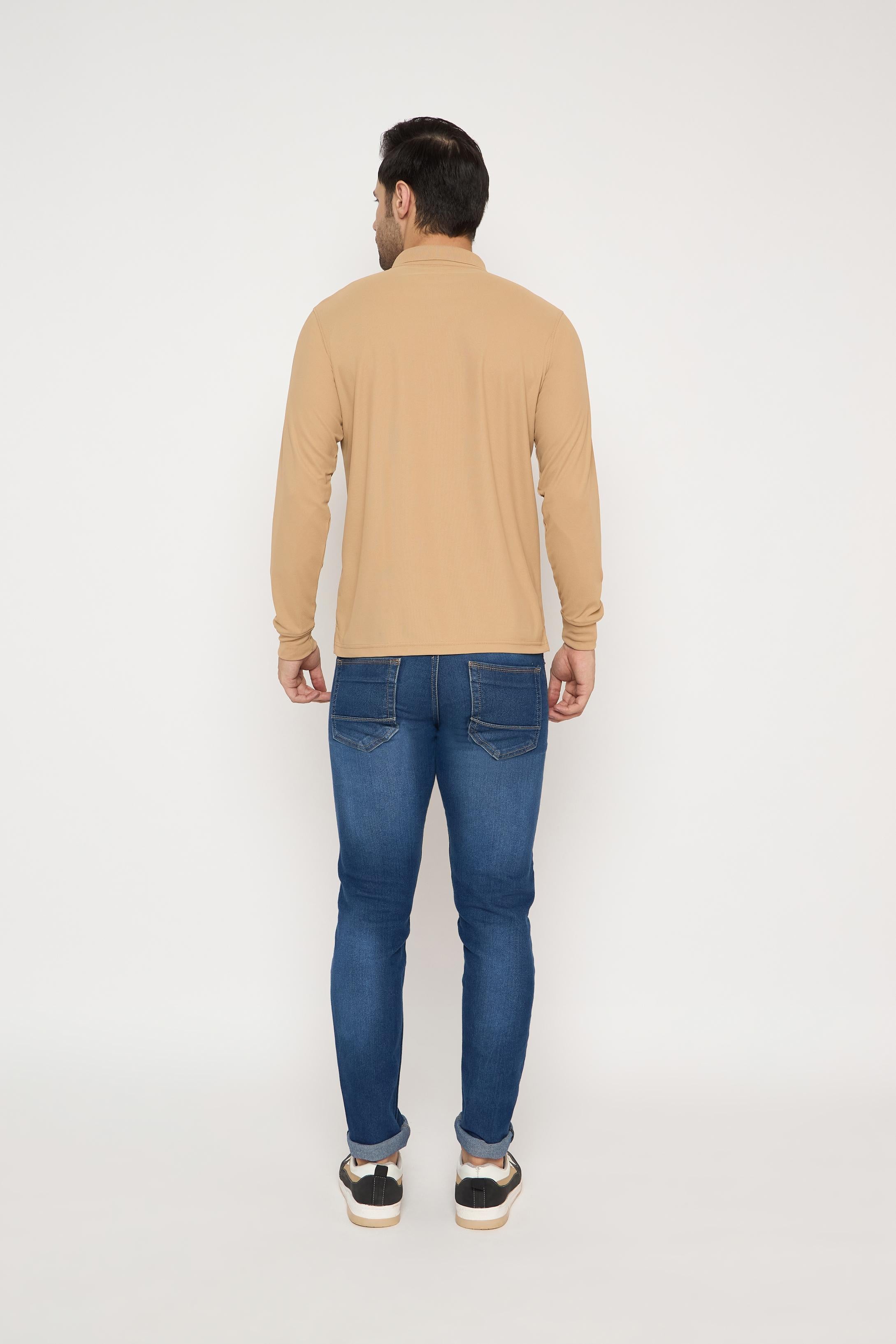 Full Sleeve Polo With Pocket