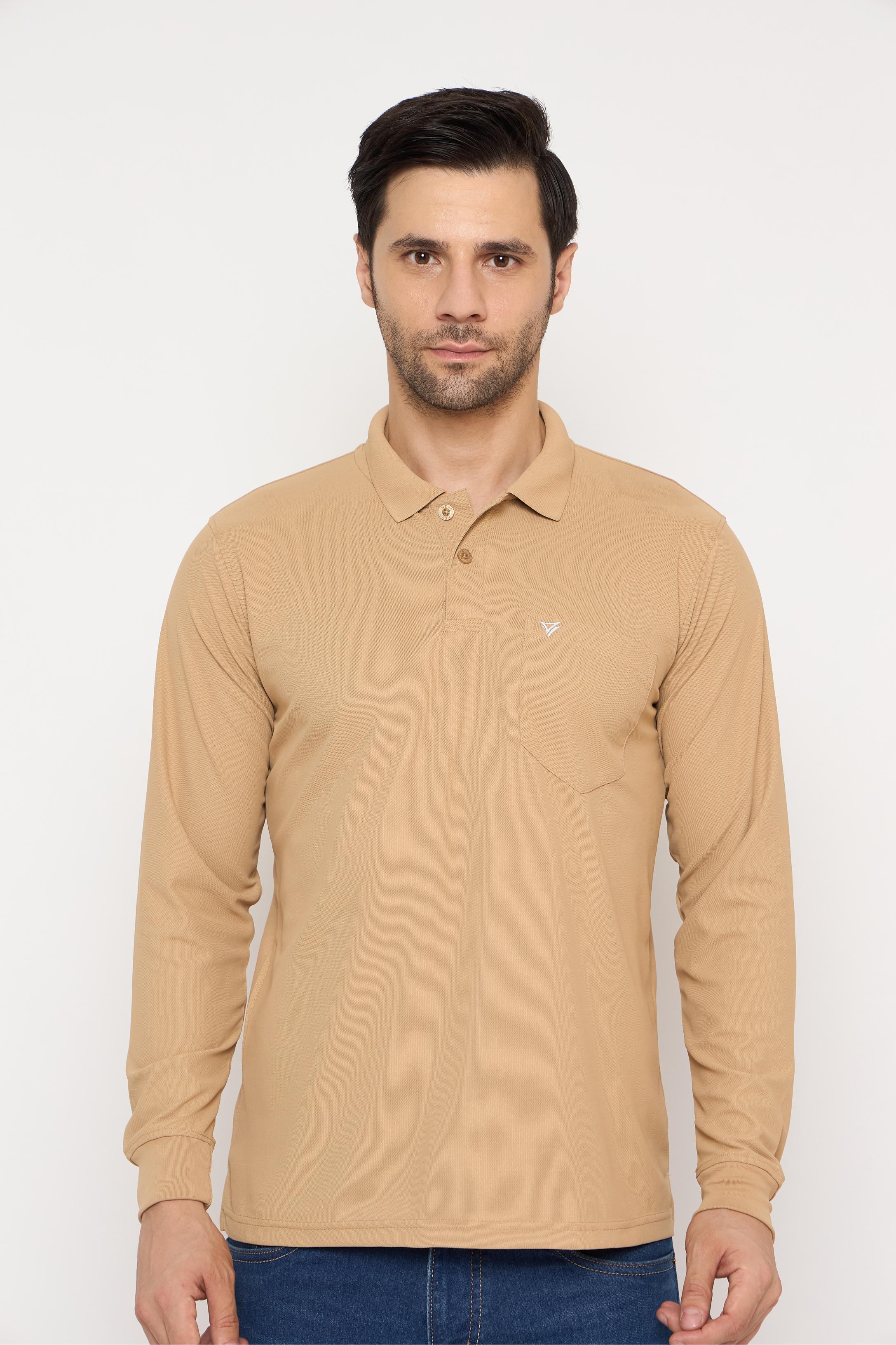Full Sleeve Polo With Pocket