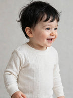 Neva Kids Unisex (Boys and Girls) 3 Uppers Set Esancia Thermal- Off White