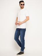 Neva Men Polo Neck Half Sleeves T-shirt Solid Pattern