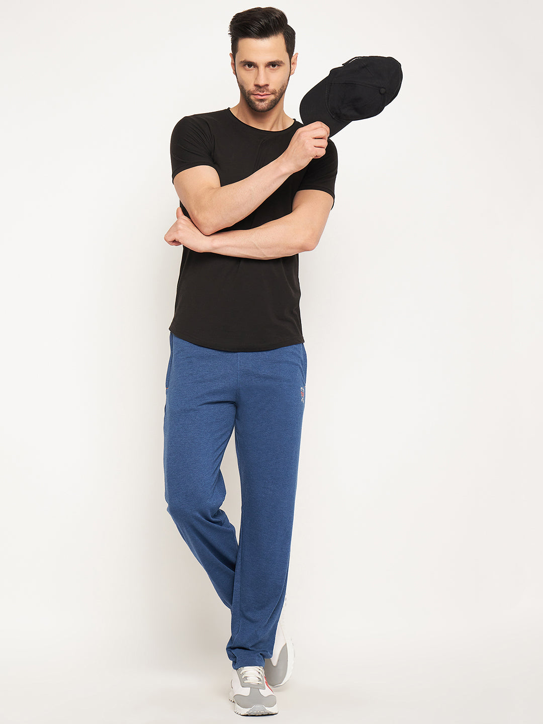 Neva Men Trackpants Elasticated waistband with Drawstring regular Fit