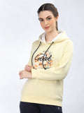 Neva Women Hoody Neck Full Sleeves Sweatshirt Printed pattern