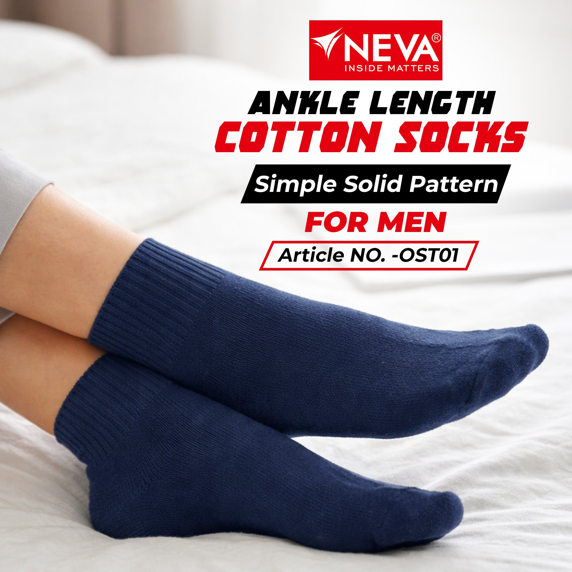 Ankle length socks (Pack of 6)