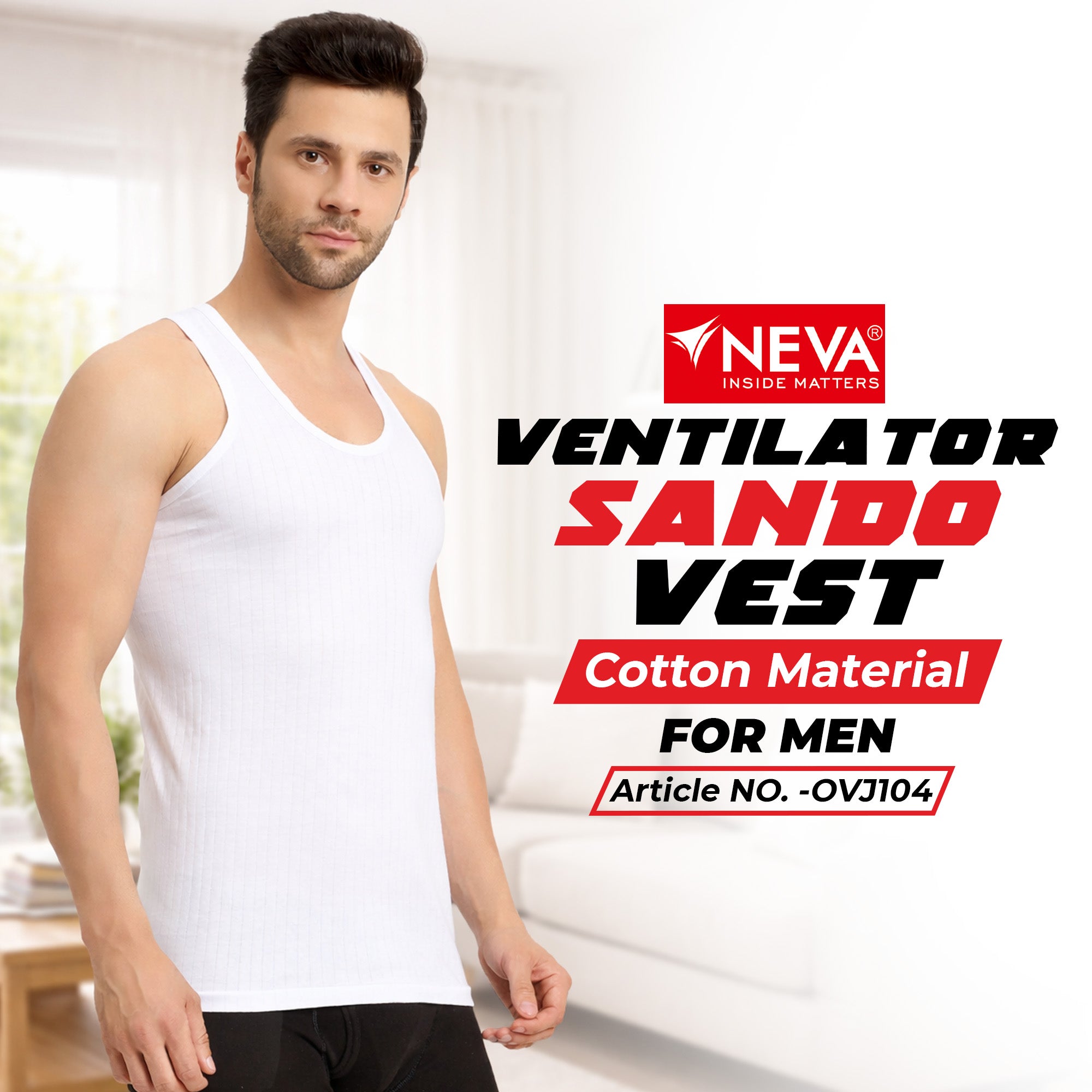 Ventilator Sando Vest (Pack of 2)