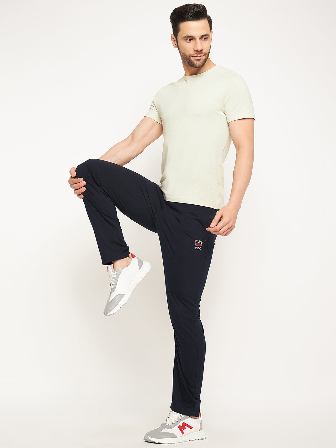 Neva Men Trackpants Elasticated waistband with Drawstring regular Fit