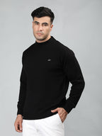 Neva Men Hoody Neck Full Sleeves Sweater Solid pattern