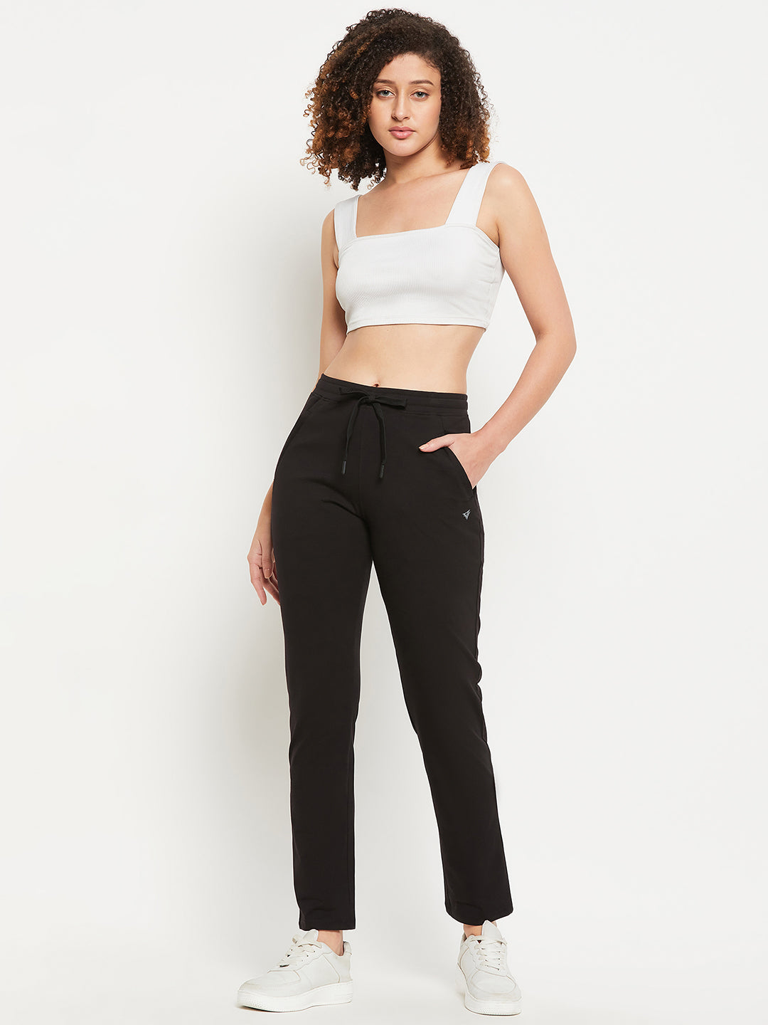 Neva Women Trackpants Elasticated waistband with Drawstring Regular Fit