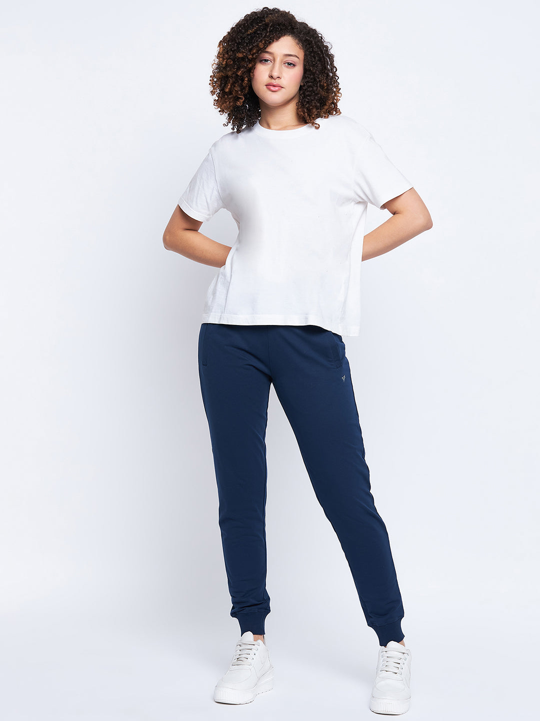 Neva Women Trackpants Elasticated waistband with Drawstring Slim Fit