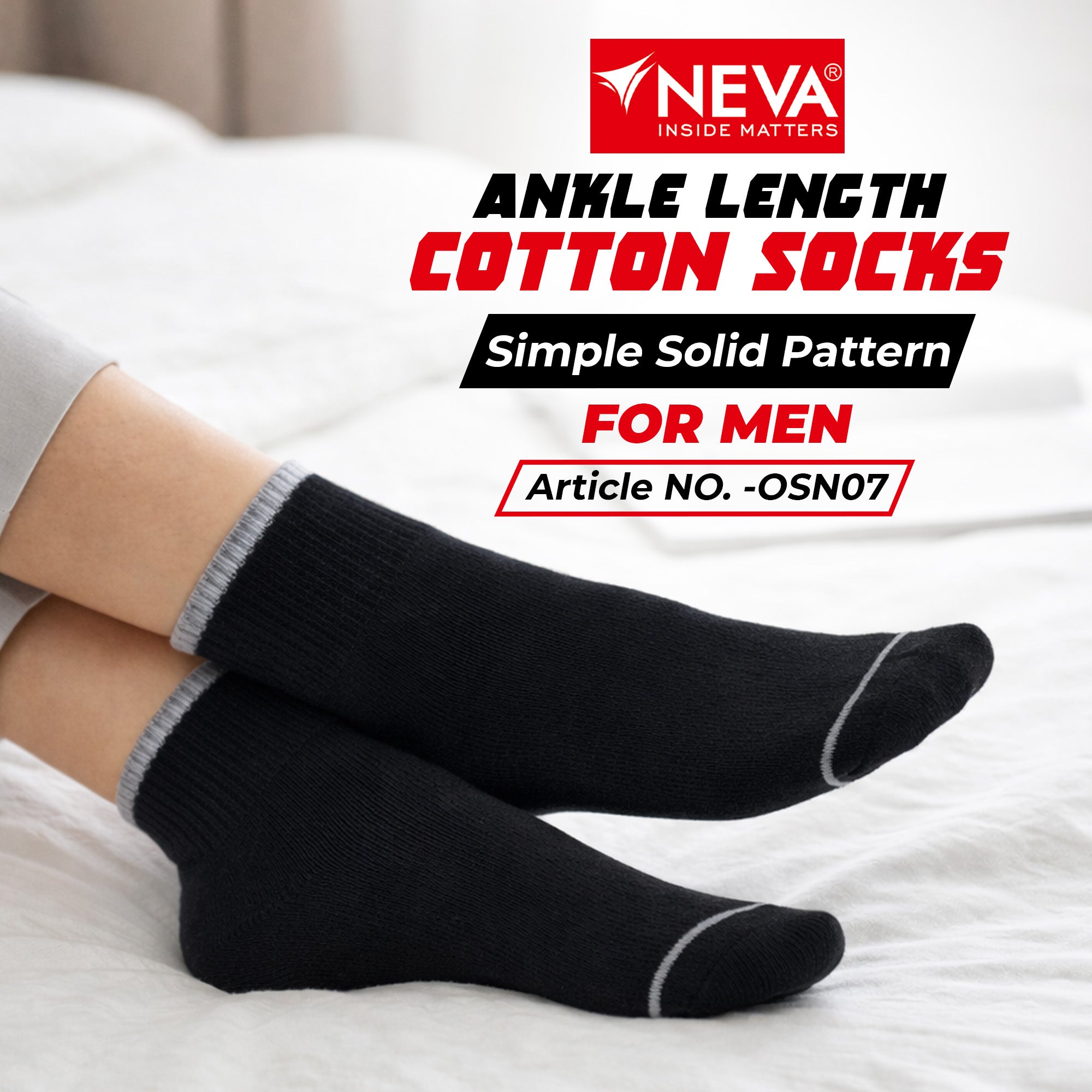 Ankle length socks (Pack of 4)