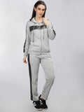 Neva Women Hoody Neck Full Sleeves Tracksuit Typography pattern