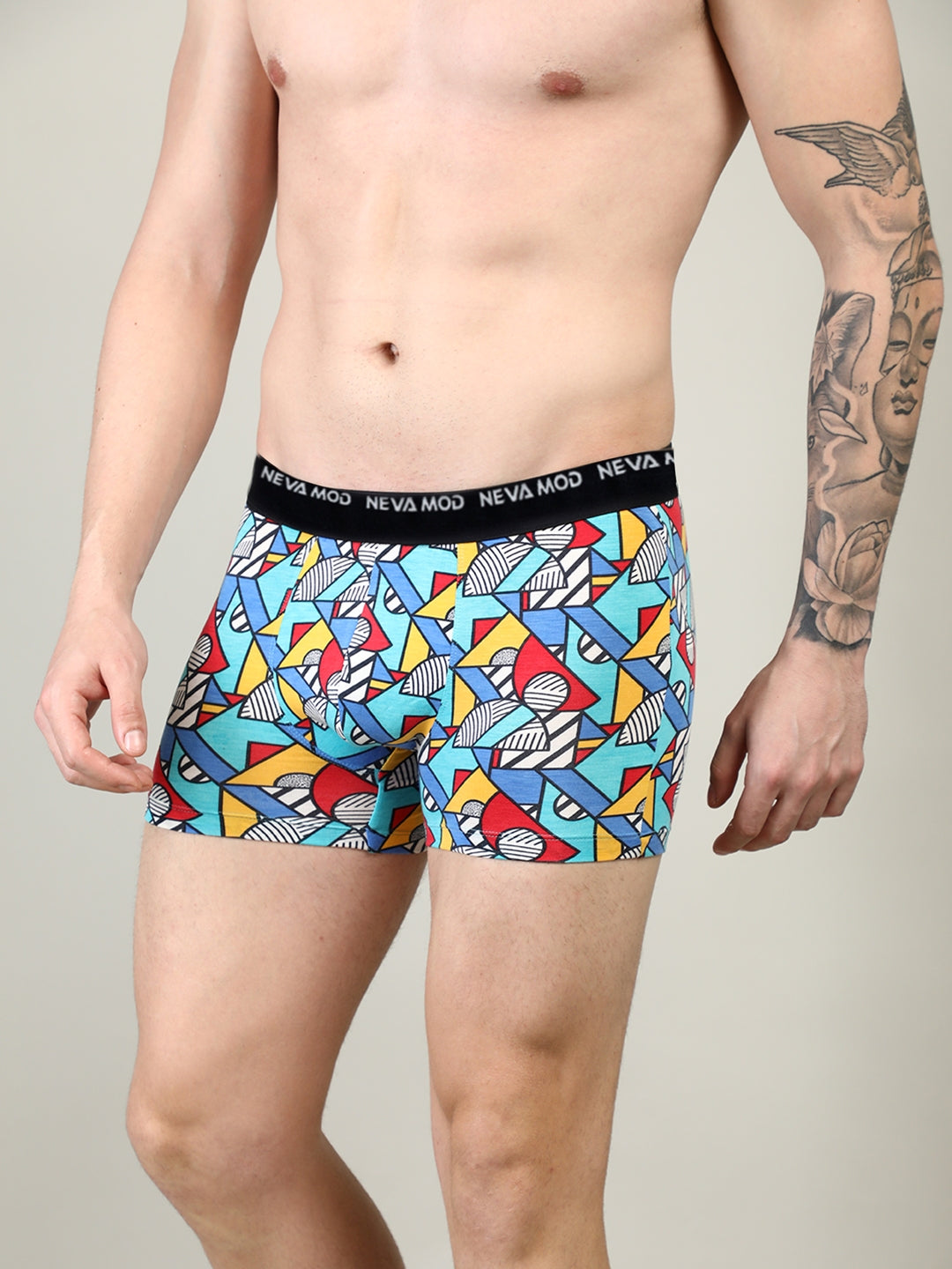 Neva Modal Printed Short Trunk for Men -Bottle Green, Blue, Grey Collection (Pack of 3)