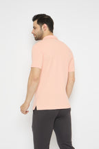 Neva Polo Neck Solid Men tshirt Half sleeves chest pocket