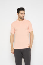 Neva Polo Neck Solid Men tshirt Half sleeves chest pocket
