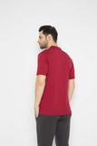Neva Polo Neck Solid Men tshirt Half sleeves chest pocket