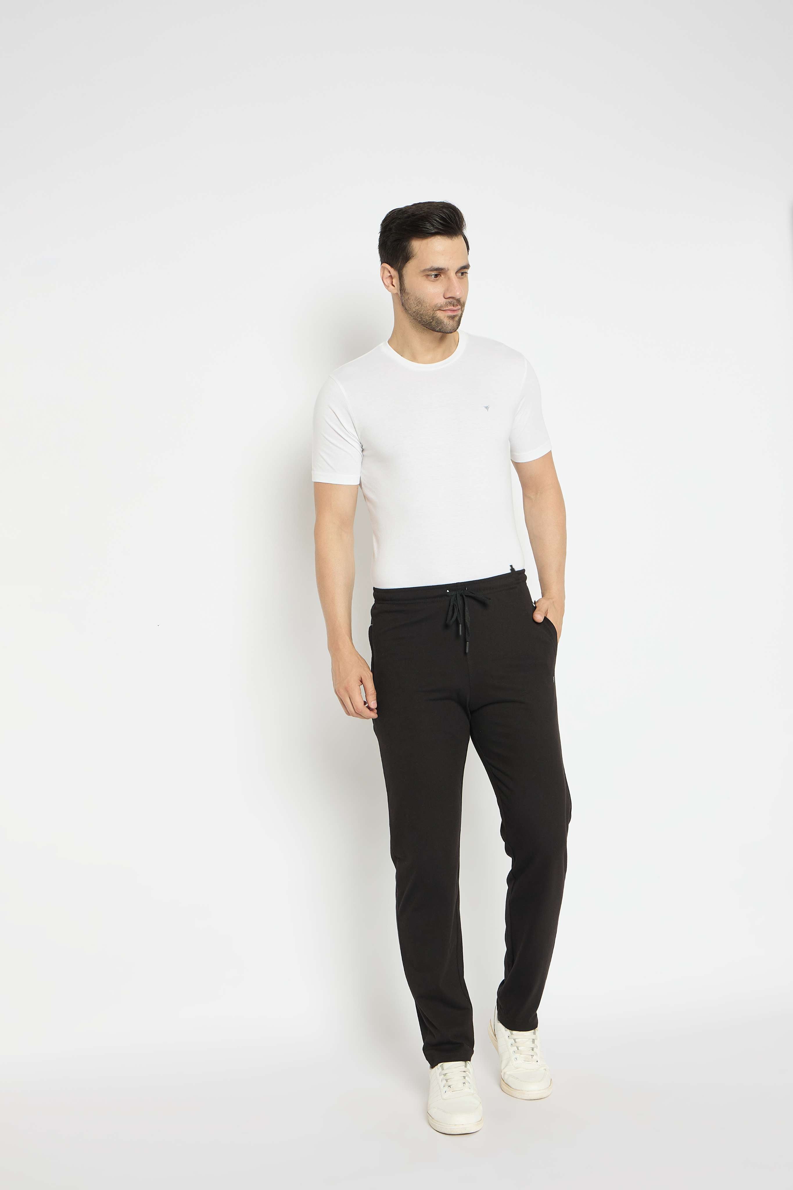 Neva Men trackpant Both side pocket one side zipper drawstring waistband