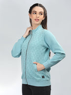 Neva Women T-Neck Full Sleeves Sweatshirt Floral Pattern