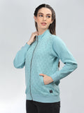 Neva Women T-Neck Full Sleeves Sweatshirt Floral Pattern