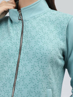 Neva Women T-Neck Full Sleeves Sweatshirt Floral Pattern