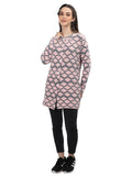 Neva Women Cardigan Button Closure Symmetrical Pattern
